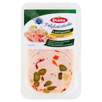 Polędwiczówka z warzywami plastry 110 g Duda