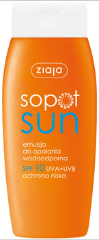 Ziaja Sopot Sun Emulsja do opalania wodoodporna SPF 10 150 ml
