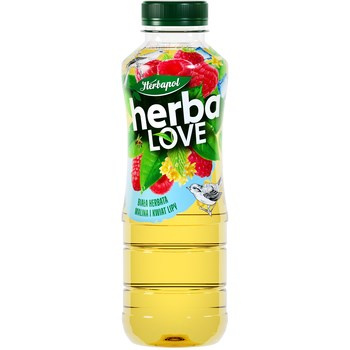Herbapol napój HerbaLOVE o Smaku Malinowym z Ekstraktem z Kwiatu Lipy 500ml