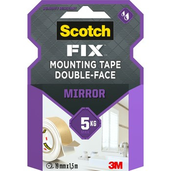 Scotch-Fix™ Dwustronna taśma montażowa do luster, 19 mm x 1,5 m, 1 rolka/opakowanie