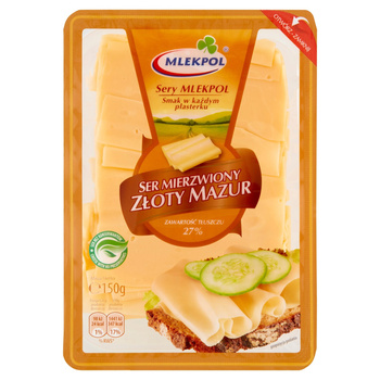 Mlekpol Ser mierzwiony Złoty Mazur 150 g