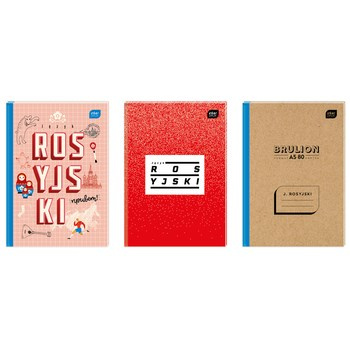 Brulion tematyczny A5/80 linia język rosyjski INTERDRUK