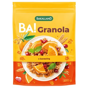 BAK.GRANOLA Z ŻURAWINĄ 300G