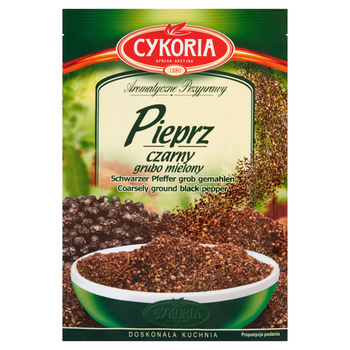 Cykoria Aromatyczne Przyprawy Pieprz czarny grubo mielony 20 g
