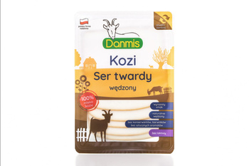Kozi ser twardy wędzony dojrzewający plastry 100g Danmis
