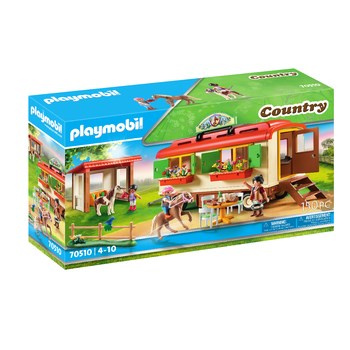 PLAYMOBIL Kemping z kucykami i przyczepą do nocowania