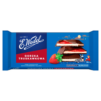 E. Wedel Czekolada gorzka truskawkowa 100 g