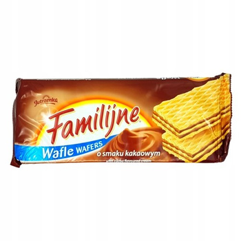Familijne Wafle o smaku kakaowym 180 g