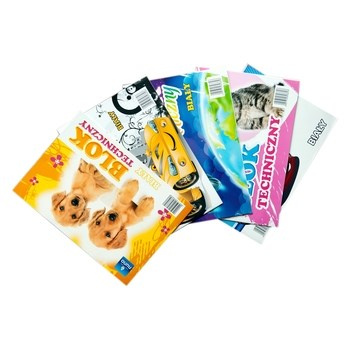 Blok techniczny a 4 biały mix okładek