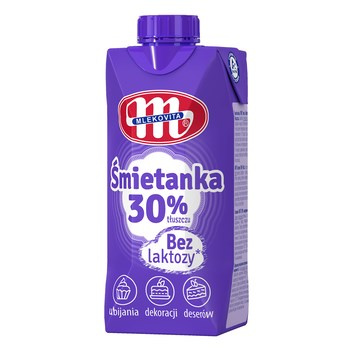 Mlekovita Śmietanka UHT 30% bez laktozy 330 ml