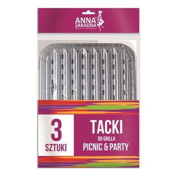 Anna Zaradna Tacki do grilla 3 sztuki