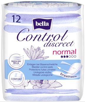Bella Control Discreet Normal Wkładki urologiczne 12 szt
