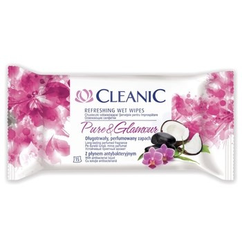Chusteczki odświeżające Cleanic Pure & Glamour 15 szt.