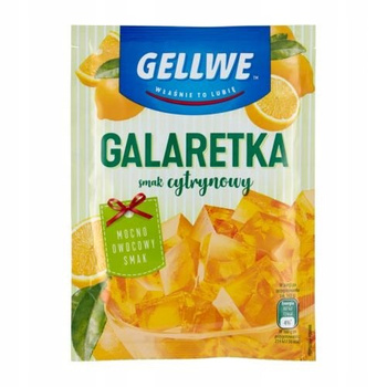 Gellwe Galaretka smak cytrynowy 72 g