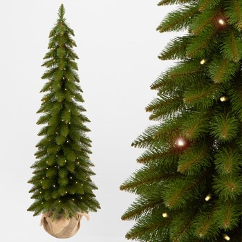 Choinka slim  świerk tatrzański 120cm z oświetleniem led na baterie