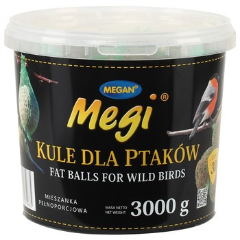 Megan Kule dla ptaków 30szt 3000g