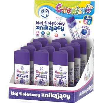 Klej trójkątny  fioletowy, znikający 12G