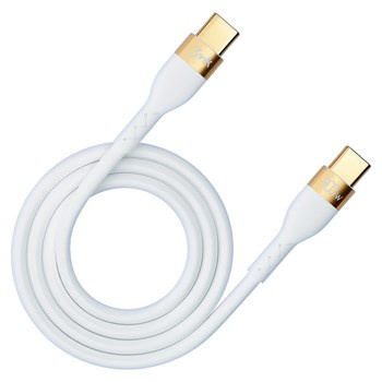 Kabel 3mk Hyper Silicone Cable USB-C/USB-C 2m 100W Biały