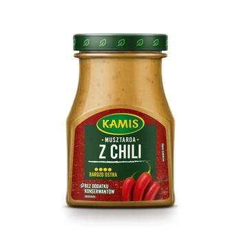 Kamis musztarda STRONG z chili ciętym 185g