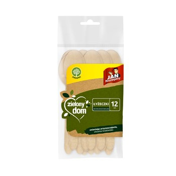 Jan Niezbędny Zielony Dom Łyżeczki drewniane 12 szt.