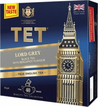 Tet mieszanka herbat Lord Grey Black Tea  40 torebek x2g
