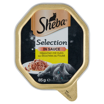 Sheba Selection Karma dla dorosłych kotów kawałki z kurczakiem 85 g