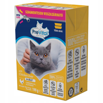 PreVital Tetra Recart Kawałki z wątróbką z kurczaka wgalaretce 190g