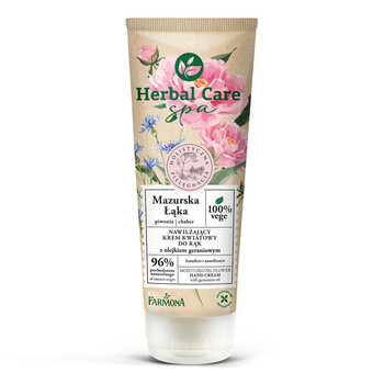 Herbal Care SPA Mazurska Łąka Nawilżający krem kwiatowy do rąk z olejkiemgeraniowym, 100ml