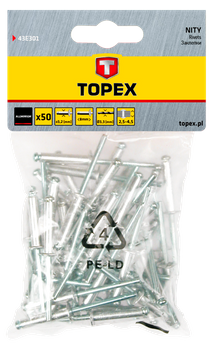 Nity aluminiowe 32 x 8 mm, 50 szt