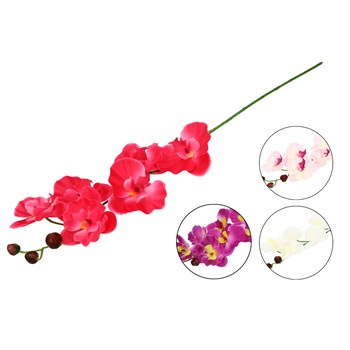 EM&EM Kwiat sztuczny storczyk 6 główek 68 cm mix