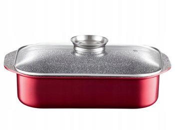 Brytfanna 40,5x25,5cm z pokrywą aroma Knob Jasper