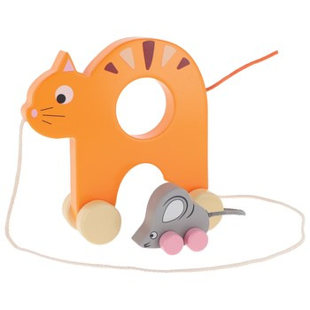 Zabawka drewniana Kotek i Myszka. Bobaski i Miś Trefl