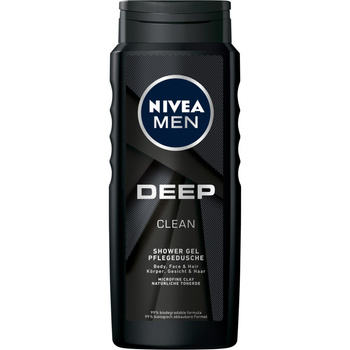 NIVEA MEN Deep Żel pod prysznic do ciała twarzy i włosów 500ml