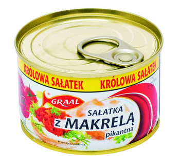 GRAAL Sałatka z makrelą pikantna 165g