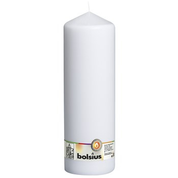 Bolsius Świeca pieńkowa 300/98 biała