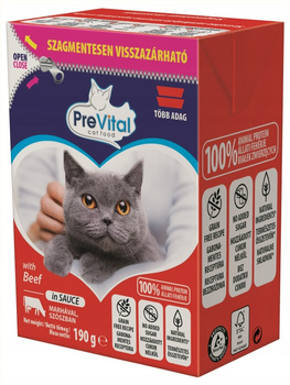 PreVital Tetra Recart Kawałki z wołowiną w sosie 190g