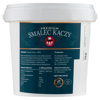Premium smalec kaczy 1kg Fat Chef