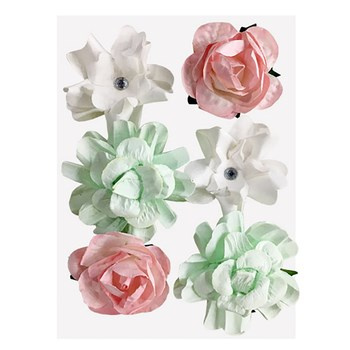 Kwiaty samoprzylepne INCOOD 6 szt mix kolorów