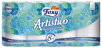 Foxy Artistico Naturalnie biały Papier toaletowy 8 rolek