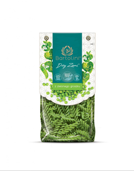 Bartolini Dary Ziemi Makaron 100 % z zielonego groszku świderek nr 2 250 g