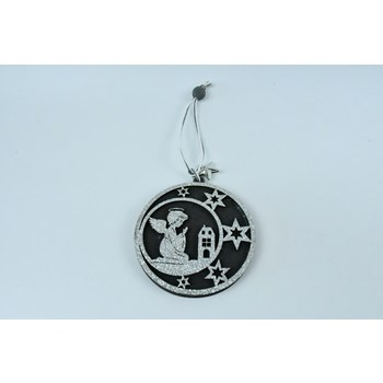 Drewniana zawieszka świąteczna