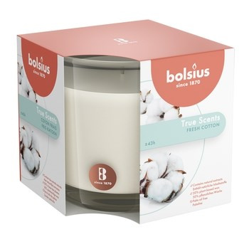 Świeca zapachowa w szkle 95/95 True Scents Bawełna