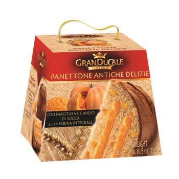 Ciasto Panettone Granducale z kremem dyniowym i kandyzowaną dynią 750g