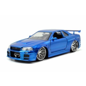 JADA Fast & Furious 2002 Metalowy samochód kolekcjonerski Nissan Skyline 1:24
