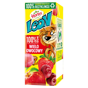 Hortex Leon Sok 100 % wieloowocowy 200 ml