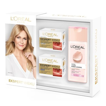 ZESTAW L'OREAL PARIS Expert wieku 50+ Krem na dzień 50+  + krem na noc 50+  + tonik Rare Flowers 200 ml
