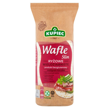 Kupiec Slim Wafle ryżowe wieloziarniste 90 g (18 sztuk)