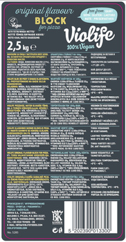 Violife Blok do pizzy o smaku klasycznym 2,5 kg