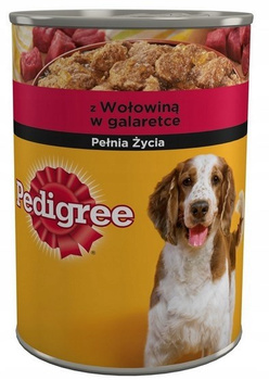 Pedigree z wołowiną w galaretce Karma pełnoporcjowa 400 g