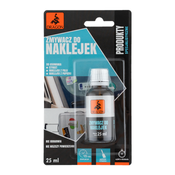 Dragon zmywacz naklejek 25ml blister